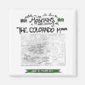 Colorado 14ers Fourteeners Design Magneet (Voorkant)