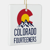 Colorado 14ers Fourteeners Mountain Souvenirs Keramisch Ornament (Rechts)