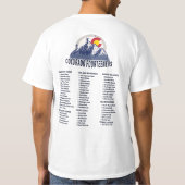 Colorado 14ers Fourteeners Mountain Souvenirs T-shirt (Achterkant)
