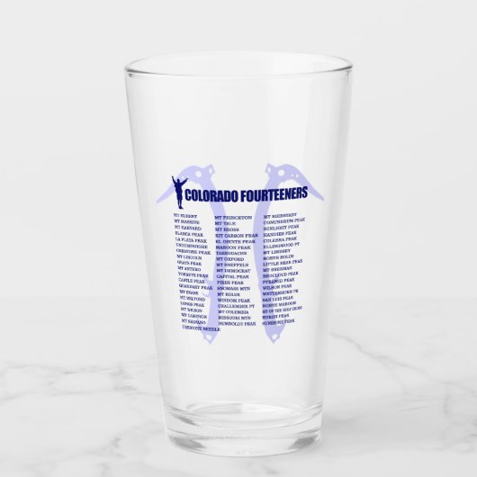 Colorado 14ers glas (Voorkant)