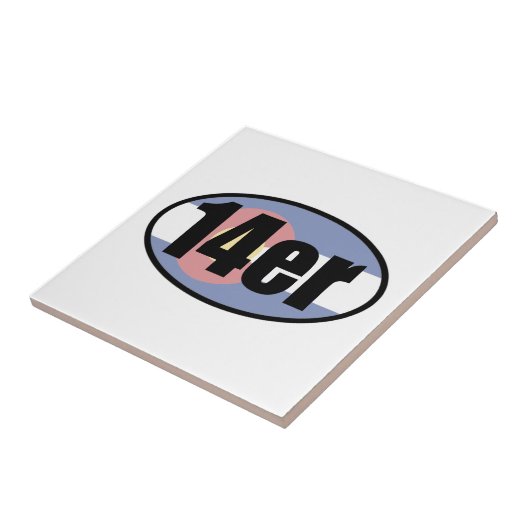 Colorado 14ers tegeltje (Zijkant)