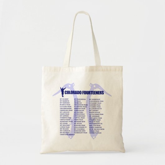 Colorado 14ers tote bag (Voorkant)