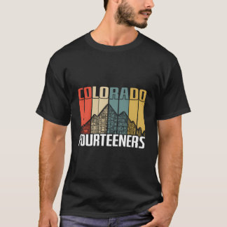 Colorado 14ers Wandelen Fourteeners Retro  GI T-shirt