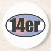 Colorado 14ers zandsteen onderzetter (Voorkant)