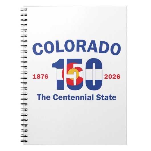 Colorado 150 de Centennial State Notitieboek (Voorkant)