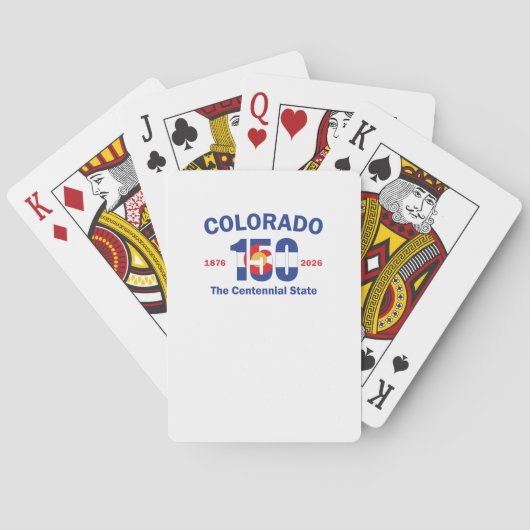 Colorado 150 de Centennial State Pokerkaarten (Achterkant)