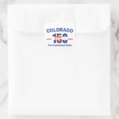 Colorado 150 de Centennial State Vierkante Sticker (Tas)