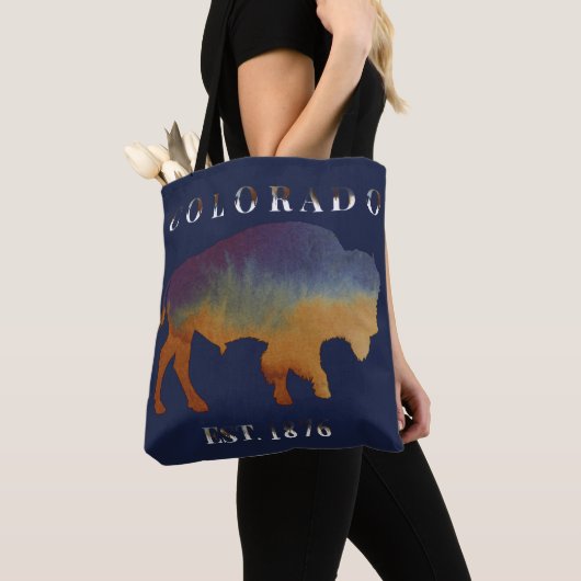 Colorado 1876 Buffalo Bison Tote Bag (Dichtbij)