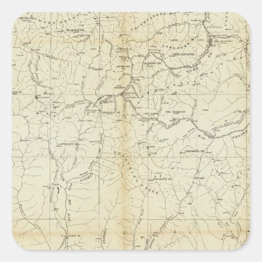Colorado 2 vierkante sticker (Voorkant)