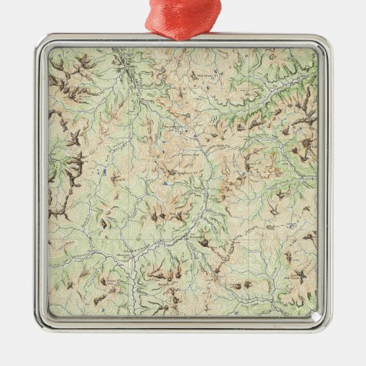 Colorado 6 metalen ornament (Voorkant)