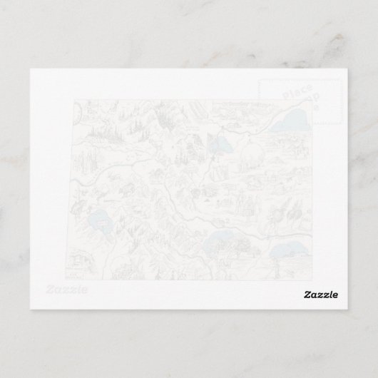 Colorado  Afbeelding Kaart Antiek State Chart (Achterkant)