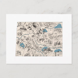 Colorado Afbeelding Kaart Antiek State Chart