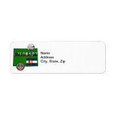 Colorado Afbeelding Tekst, Vlag, Zegel, Kwartier,  Etiket (Voorkant)