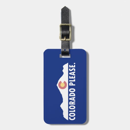 Colorado Alsjeblieft Bagagelabel (Voorkant verticaal)