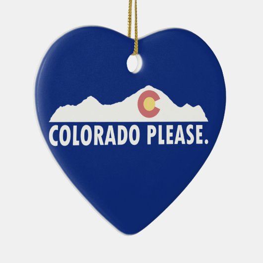 Colorado Alsjeblieft Keramisch Ornament (Rechts)