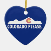 Colorado Alsjeblieft Keramisch Ornament (Voorkant)