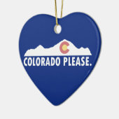 Colorado Alsjeblieft Keramisch Ornament (Links)