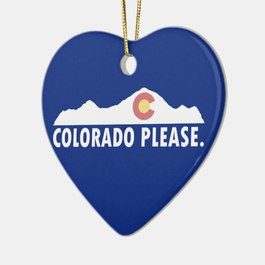 Colorado Alsjeblieft Keramisch Ornament (Links)