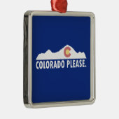 Colorado Alsjeblieft Metalen Ornament (Rechts)