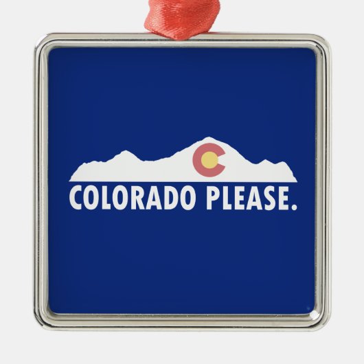 Colorado Alsjeblieft Metalen Ornament (Voorkant)