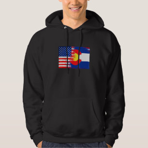 Colorado American Flag Fusion Essential Hoodie