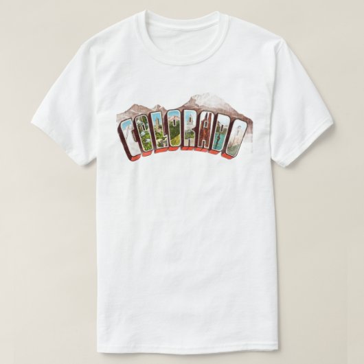 Colorado Ansichtkaart T-shirt (Design voorkant)