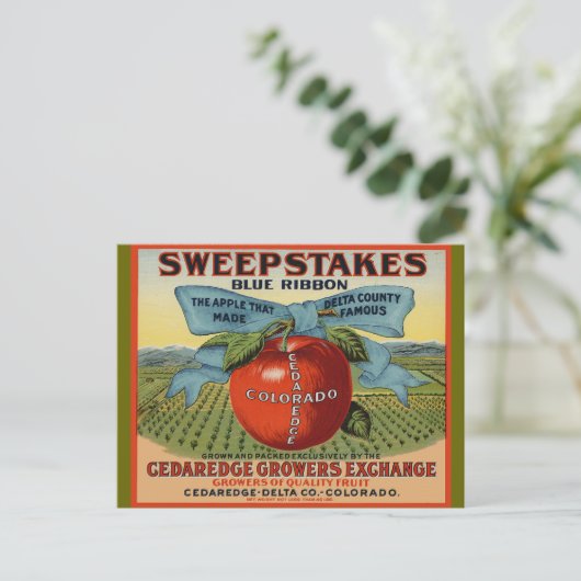 Colorado Apple Design Briefkaart (Staand voorkant)