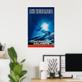 Colorado Art Ski-poster Continental Airlines Poster (Thuiskantoor)