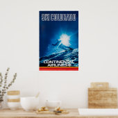 Colorado Art Ski-poster Continental Airlines Poster (Keuken)