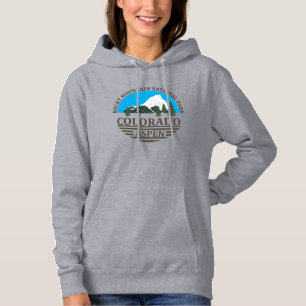Colorado Aspen skigebied blauwe lucht Hoodie