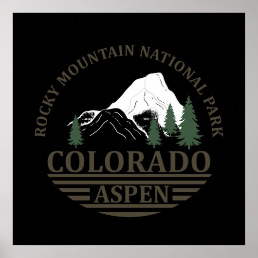 Colorado Aspen skigebied Poster (Voorkant)