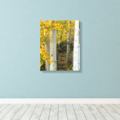 Colorado Aspens Designer Wrapped Canvas Afdruk (Insitu (Houten vloer))