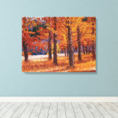 Colorado Aspens in Vibrant Autumn Splendor Canvas Afdruk (Insitu (Houten vloer))