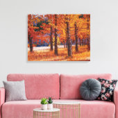 Colorado Aspens in Vibrant Autumn Splendor Canvas Afdruk (Insitu (Woonkamer))