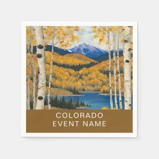Colorado Aspens Mountains Servet (Voorkant)