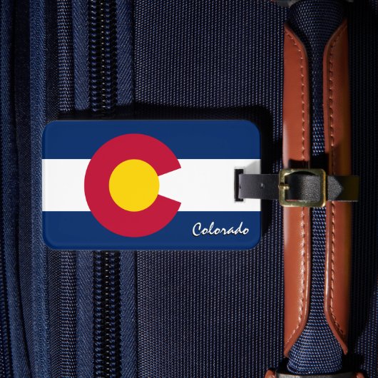 Colorado-Bagagelabels, patriottische Colorado-vlag Bagagelabel (Voorkant Insitu 4)