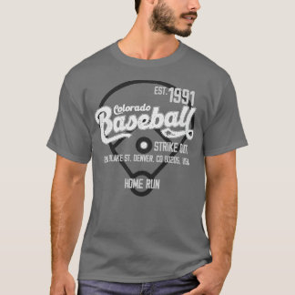 Colorado Baseball Est 1991 Baseball Fan T-shirt