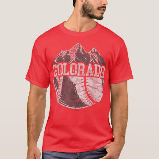 Colorado Baseball Fan Tee Vintage Rocky Mountains T-shirt