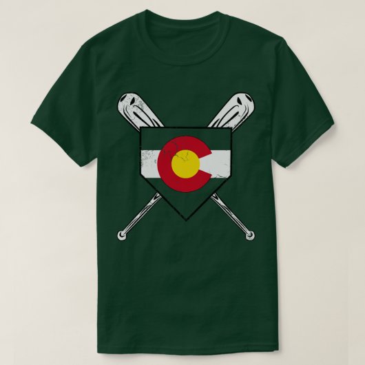 Colorado Baseball Home Bord T-shirt (Design voorkant)