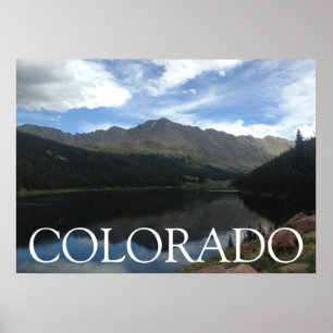 Colorado Beauful Mountains & Lake 28"x20"-Poster Poster