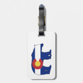 Colorado Beer Flag Bagagelabel (Achterkant verticaal)