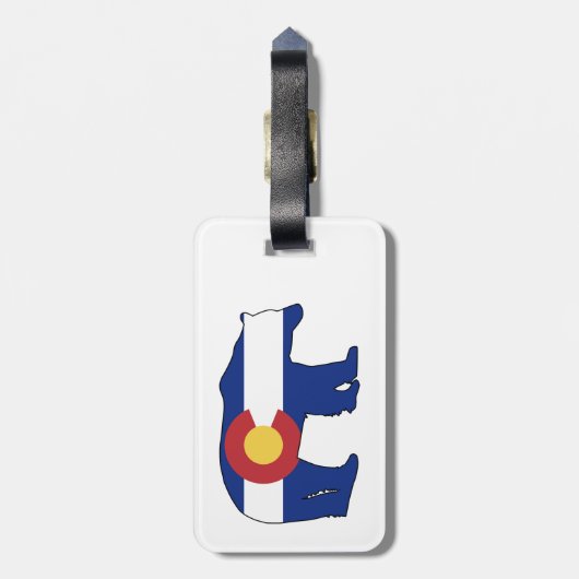 Colorado Beer Flag Bagagelabel (Achterkant verticaal)