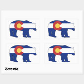 Colorado Beer Flag Rechthoekige Sticker (Vel)