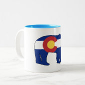 Colorado Beer Flag Tweekleurige Koffiemok (Voorkant links)