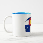 Colorado Beer Flag Tweekleurige Koffiemok (Links)