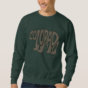 Colorado Beer Shape Typography Colorado Wild Trui