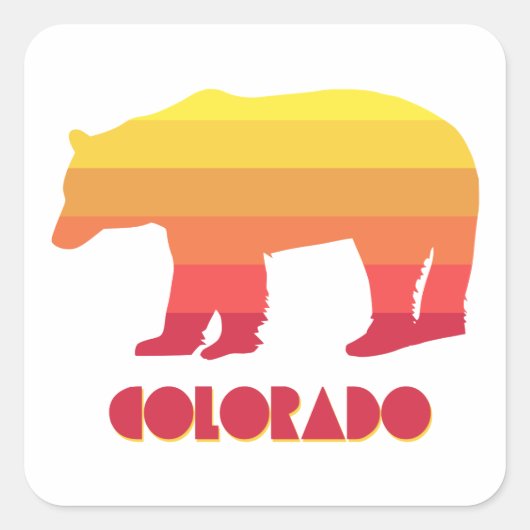 Colorado Beer Vierkante Sticker (Voorkant)