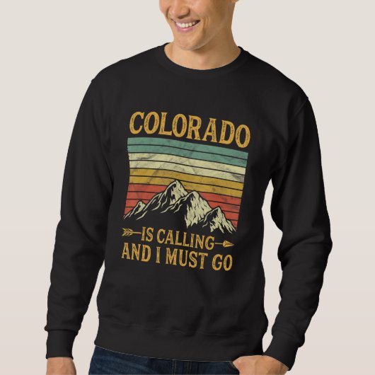 Colorado belt en ik moet gaan. trui (Voorkant)