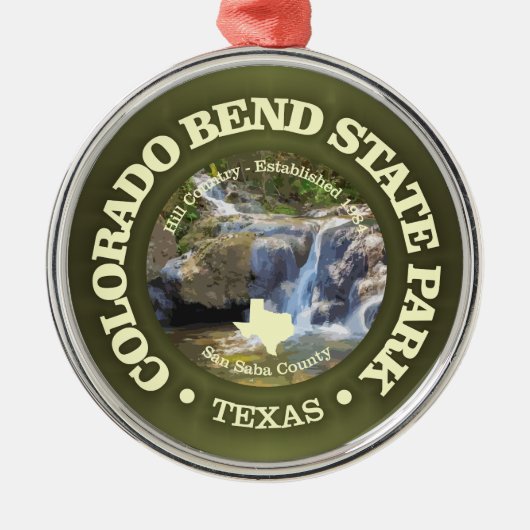 Colorado Bend SP Metalen Ornament (Voorkant)