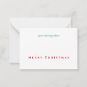 Colorado Berg Winter Kerstkaart Notitiekaartje (Achterkant)